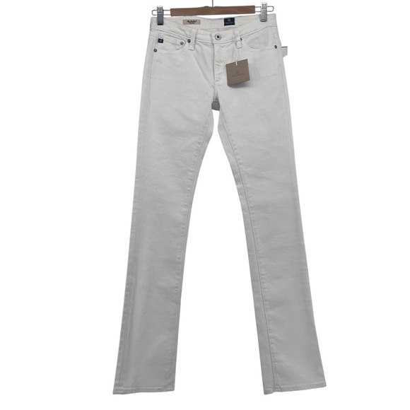 NEW AG Adriano Goldschmied The Ballard Slim Boot Jeans in White Size 26R - Picture 3 of 12